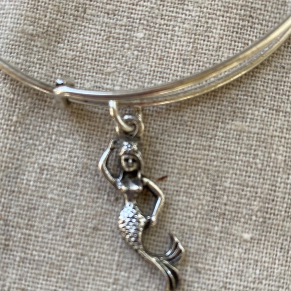 Alex and Ani Mermaid Charm Bangle Bracelet - Picture 2 of 4
